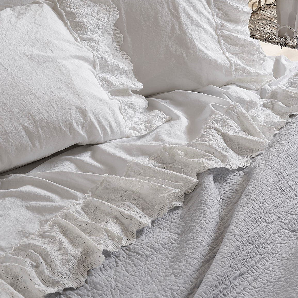 Completo Lenzuola 100% Puro Cotone Stone Washed - Betty Lenzuola Creole Home