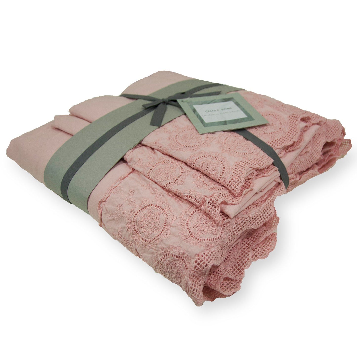 Completo Lenzuola 100% Puro Cotone Stone Washed - Betty Lenzuola Creole Home Singolo Malva