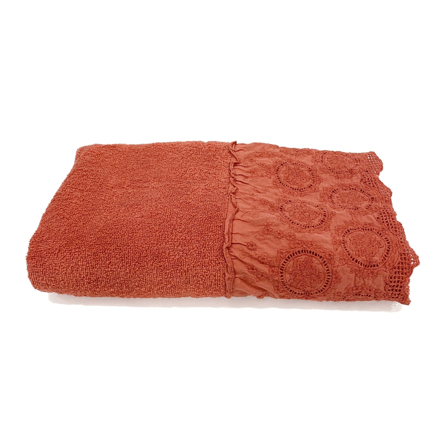 Telo da Bagno in Spugna di Cotone con Pizzo - Betty