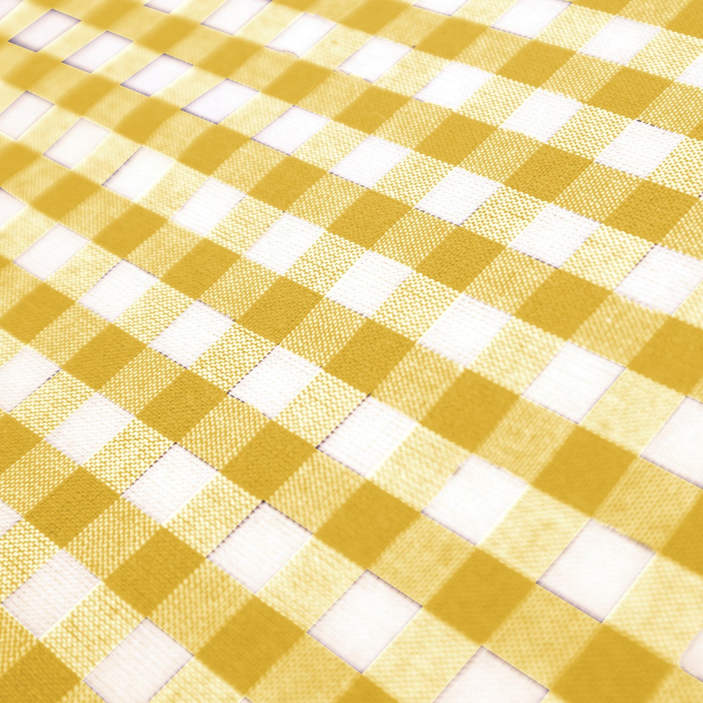Tovaglia in Puro Cotone Fantasia - Quadretti Tovaglia Lisola 145x220 Giallo Senape