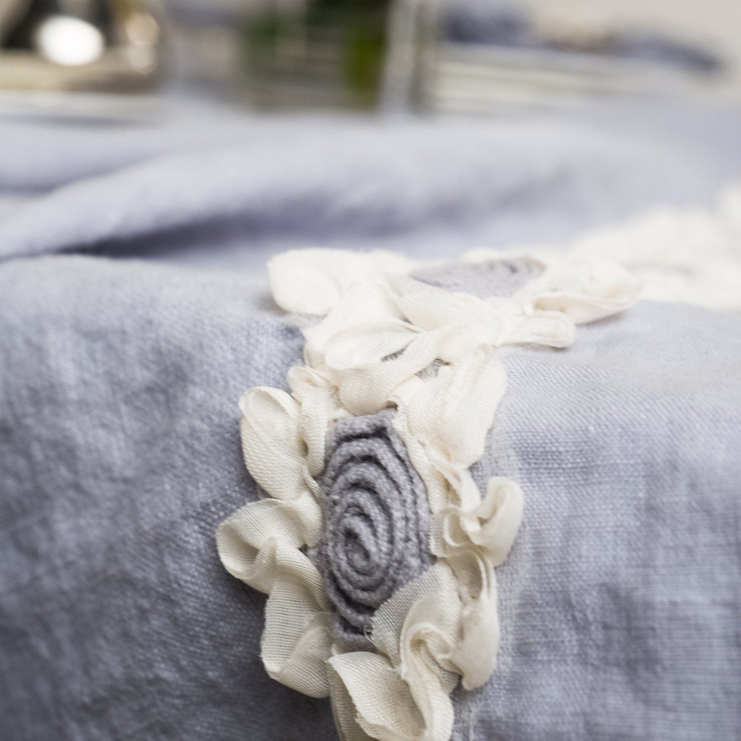 Tovaglia Antimacchia in puro lino resinato - Peonia Tovaglia Resinata FabbricaDelLino