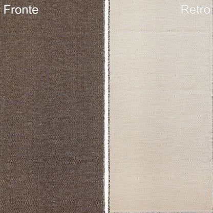 Tappeto in PVC Double Face - Duetto Tappeto Swedy 60x120 cm Marrone (Col.7)